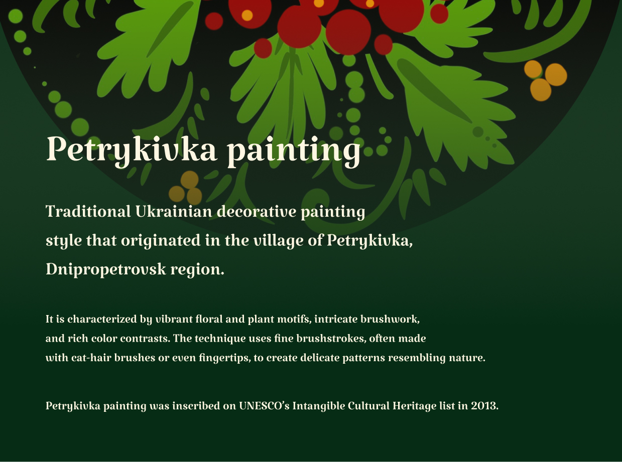 Petrykivka painting Description